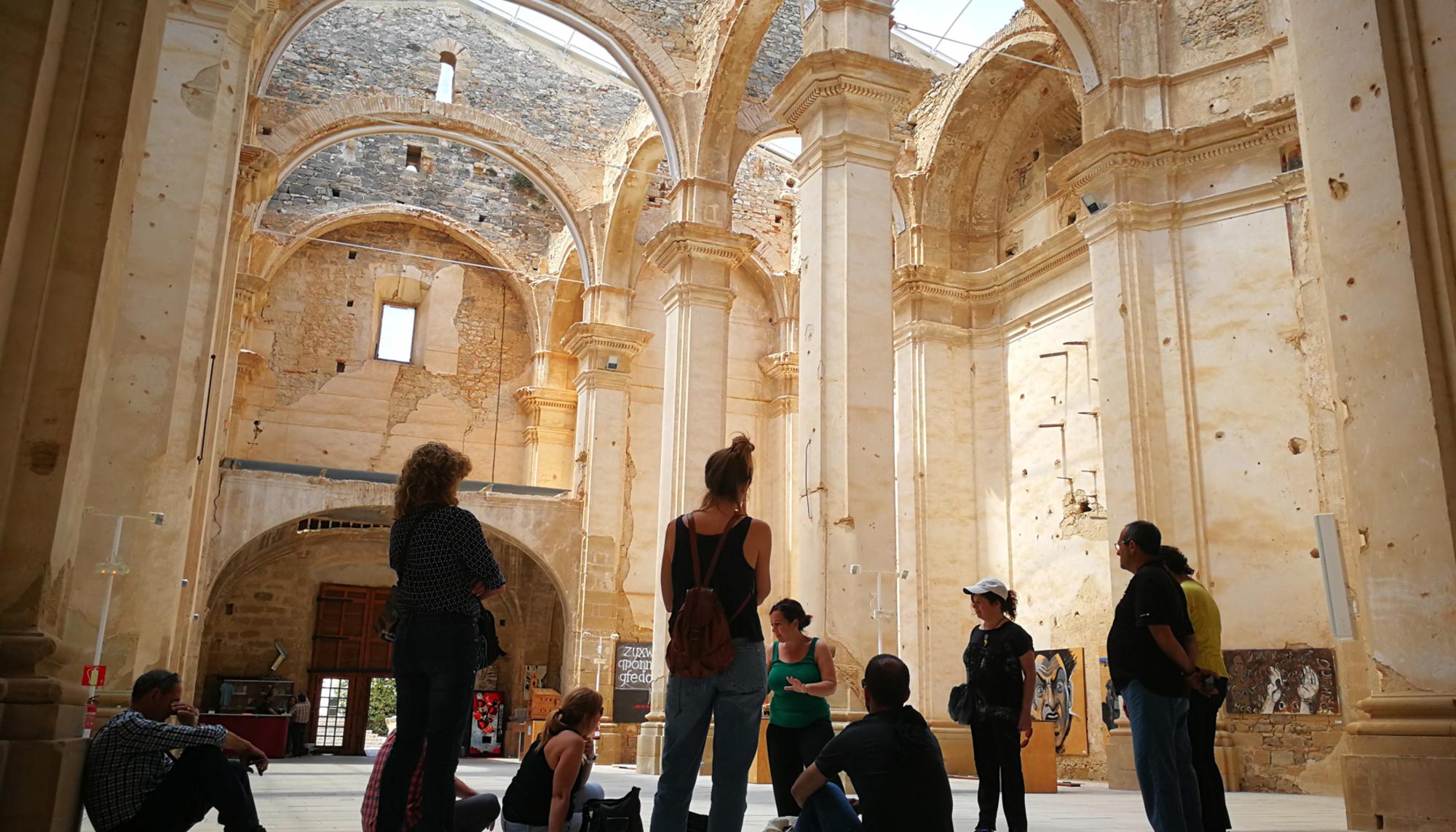 Visita al Poble Vell de Corbera d’Ebre (Tarragona), destruido por los bombardeos